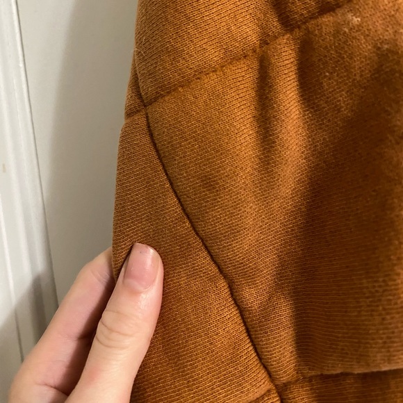 Free People Dolman Quilted Knit Jacket in Terracotta - Picture 3 of 5